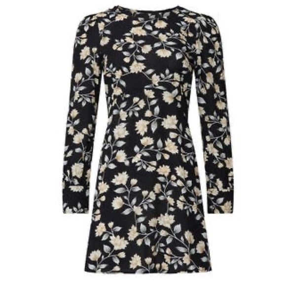 Flynn Skye Lydia Min Floral Long Sleeves Mini Dress size Small - Picture 6 of 6